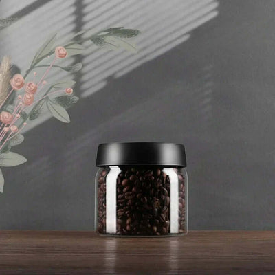 Glass Coffee Bean Container – Airtight Aroma Preservation Jar