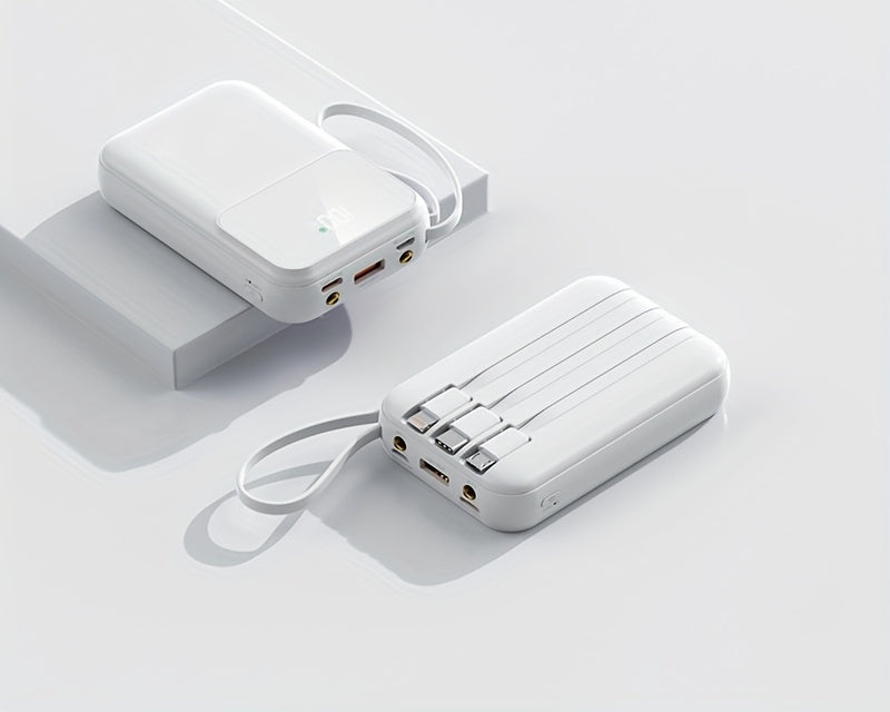 10000mAh Portable Power Bank with Cables