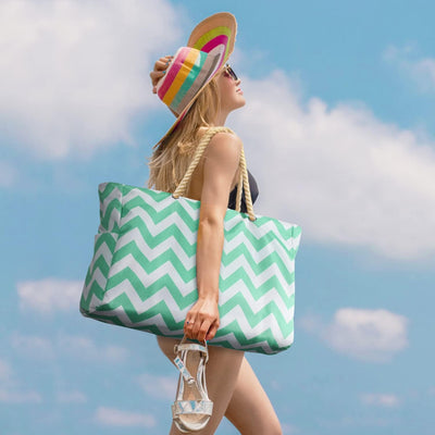 SandAway Waterproof Oversized Beach Tote with Pockets