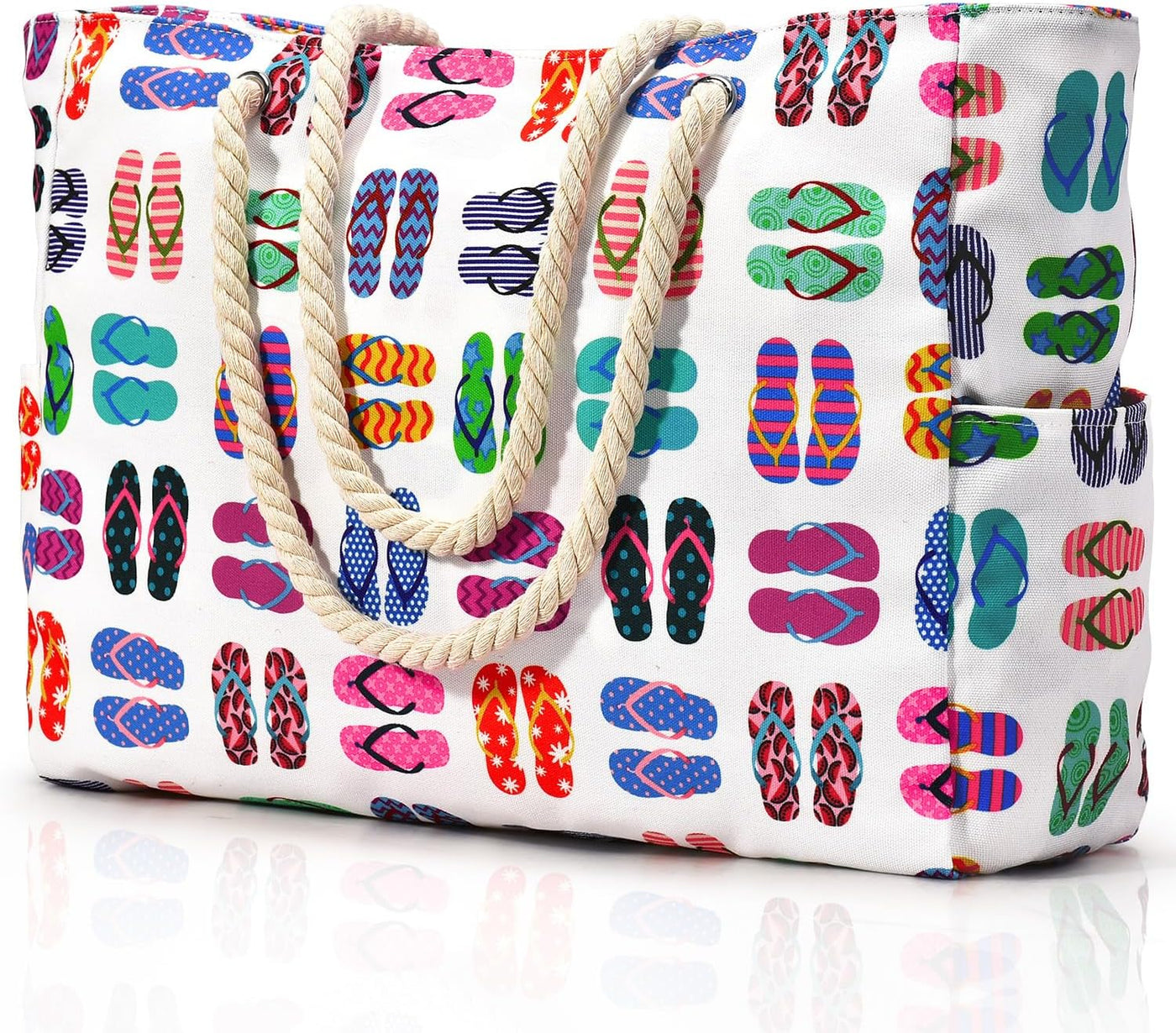 SandAway Waterproof Oversized Beach Tote with Pockets