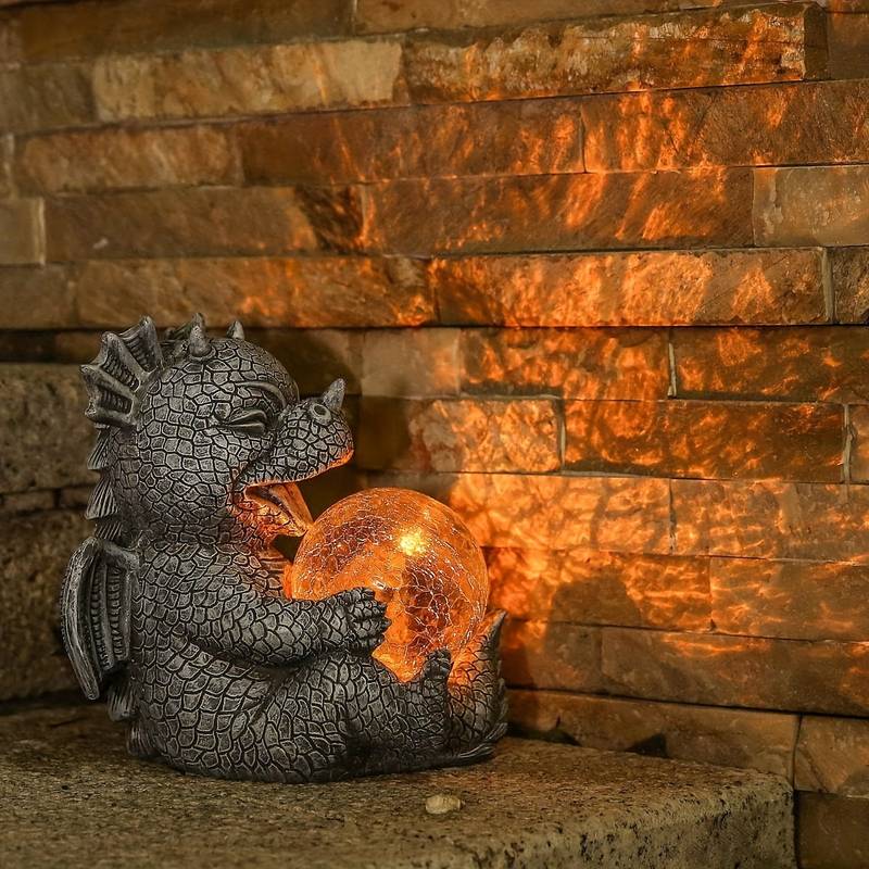 LED Dragon Shaped Table Lamp Rechargeable