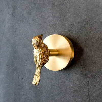 Brass Animal Wall Hook Rack Gold Accents