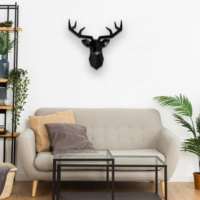 Large Nordic Deer Head 3D Wall Decor
