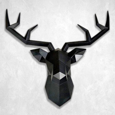 Large Nordic Deer Head 3D Wall Decor