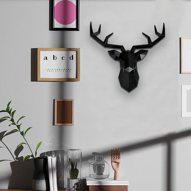 Large Nordic Deer Head 3D Wall Decor