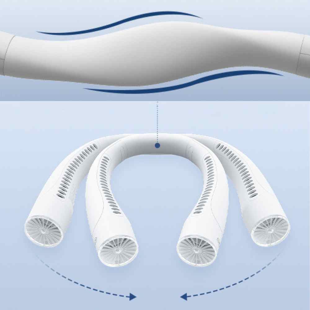 Bladeless Neck Fan with 3 Speeds