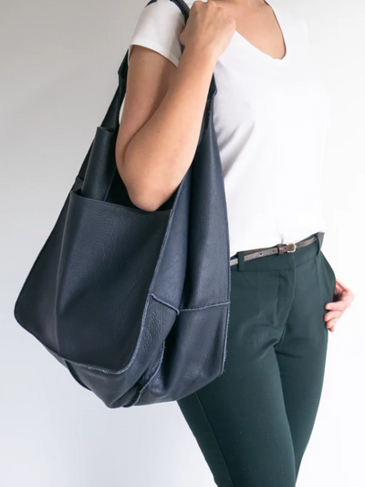 Maxine Beach Tote – Large PU Leather Summer Bag