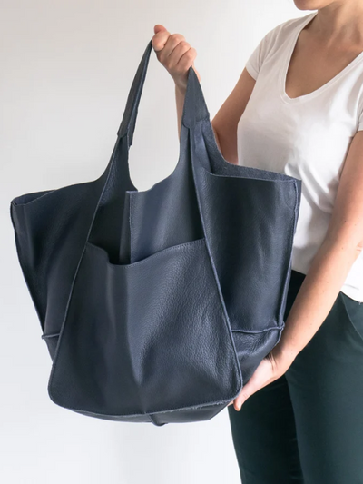 Maxine Beach Tote – Large PU Leather Summer Bag