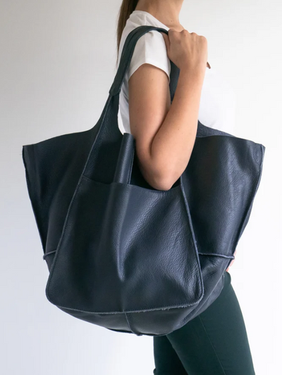 Maxine Beach Tote – Large PU Leather Summer Bag