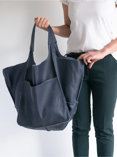 Maxine Beach Tote – Large PU Leather Summer Bag