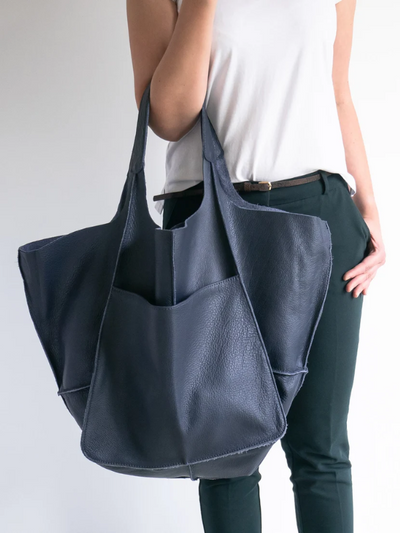 Maxine Beach Tote – Large PU Leather Summer Bag