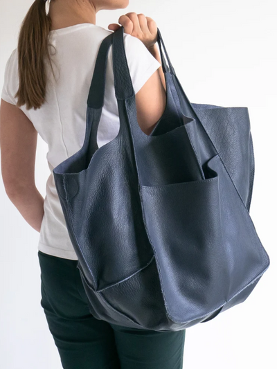 Maxine Beach Tote – Large PU Leather Summer Bag