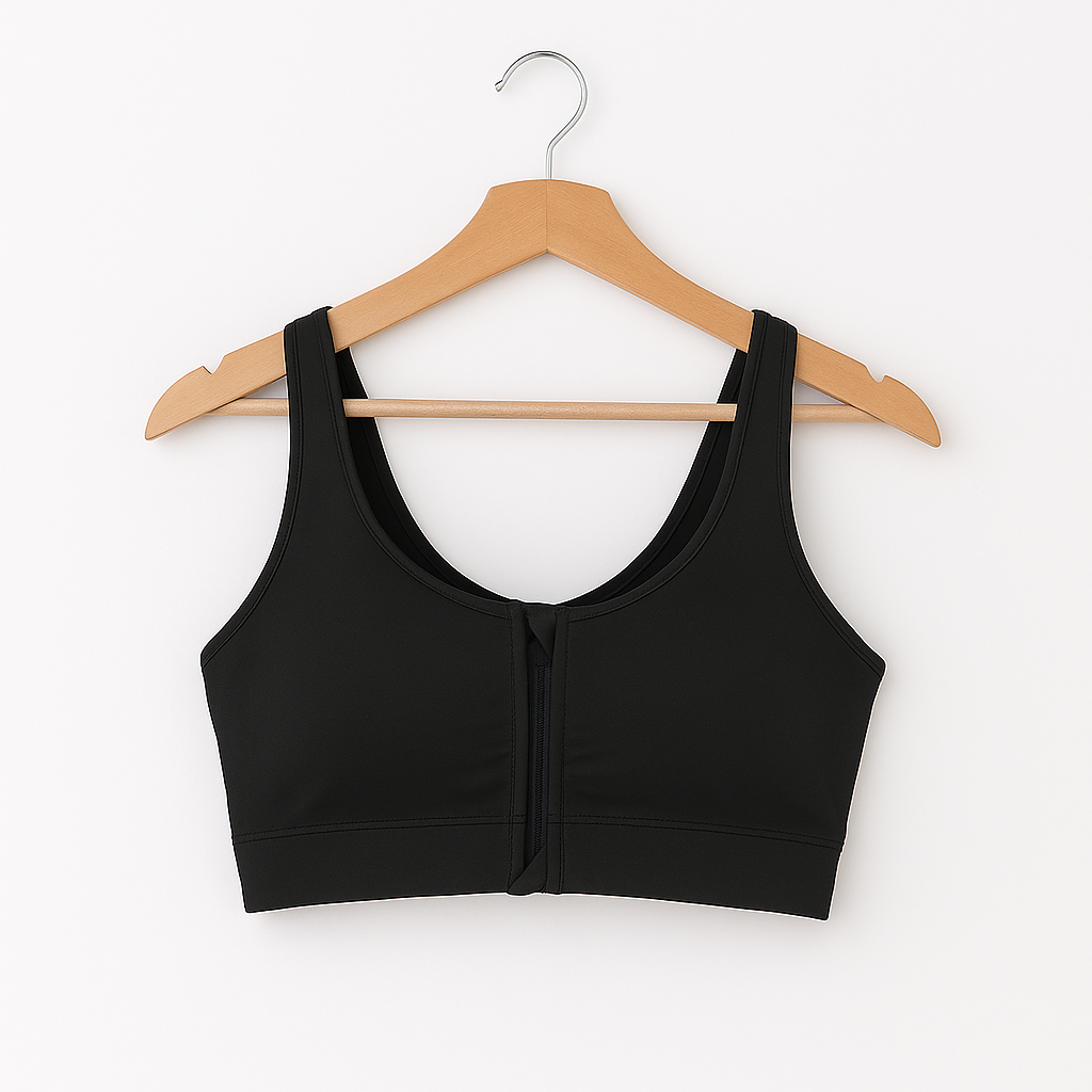Women’s Sports Bra with Front Zipper Breathable