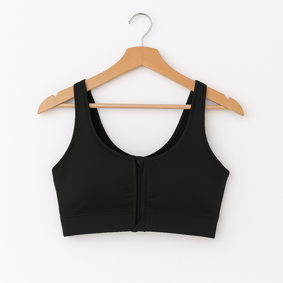 Women’s Sports Bra with Front Zipper Breathable