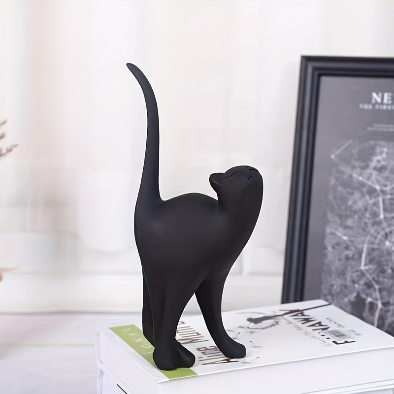 Modern Resin Cat Figurine – Nordic Style Decor