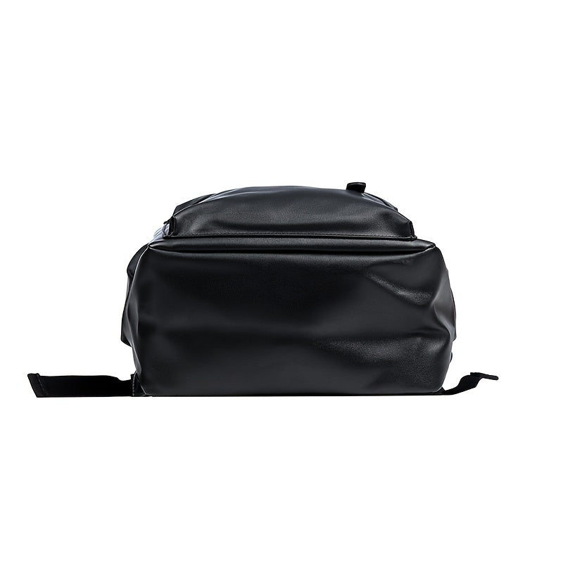 Men's PU Leather Waterproof Travel Backpack