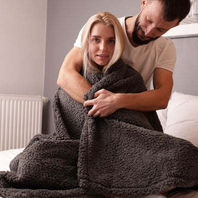 Waterproof Soft Cuddle Blanket for Couples