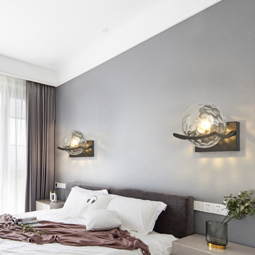 Modern LED Wall Lamp with Glass Panel