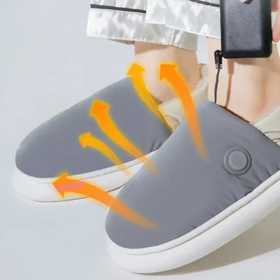 Electric Heated Slippers – Adjustable Warmth for Cozy Indoor Comfort
