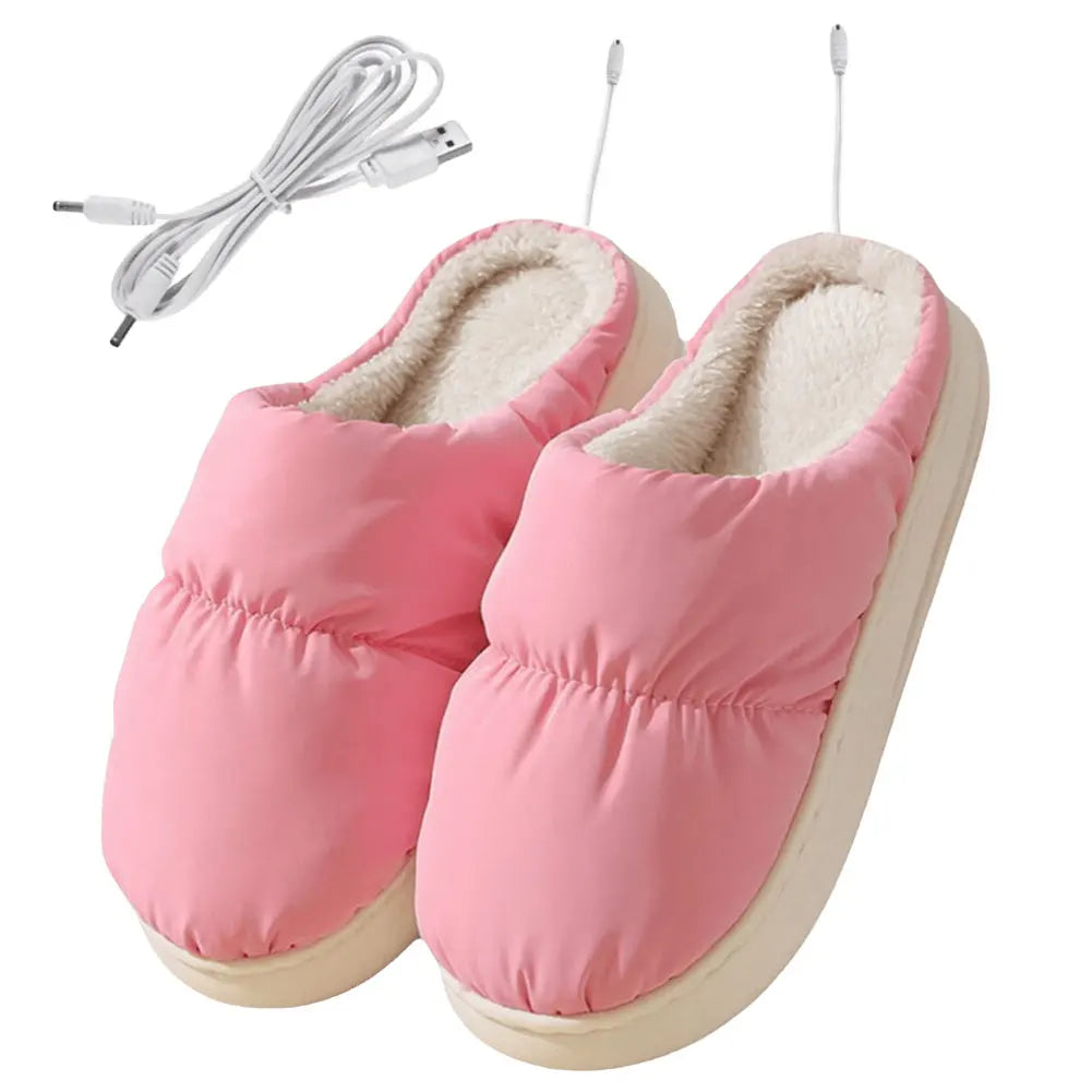 Electric Heated Slippers – Adjustable Warmth for Cozy Indoor Comfort