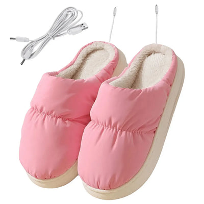 Electric Heated Slippers – Adjustable Warmth for Cozy Indoor Comfort