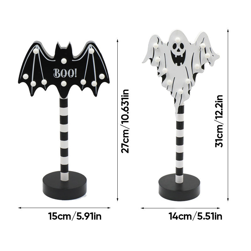 Solar-Powered LED Halloween Garden Lantern