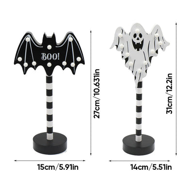 Solar-Powered LED Halloween Garden Lantern