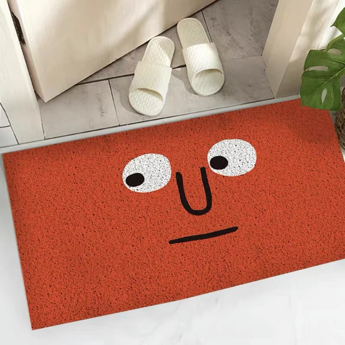 Mood Emoji Doormat Funny Welcome Mat Polyester Non-Slip