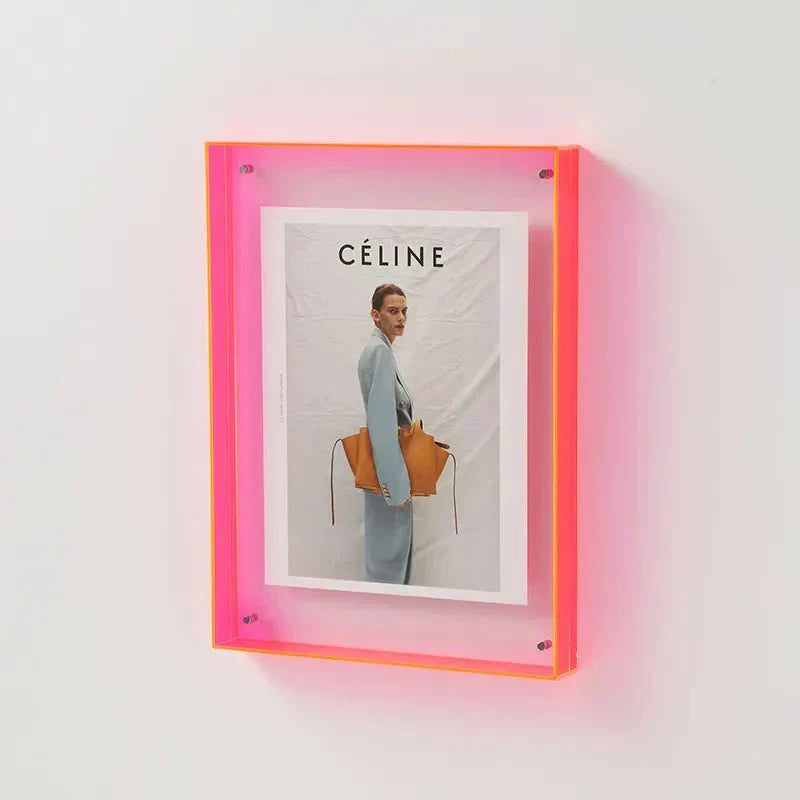 Vibrant Acrylic Photo Frame With Colored Edges