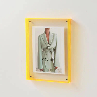 Vibrant Acrylic Photo Frame With Colored Edges