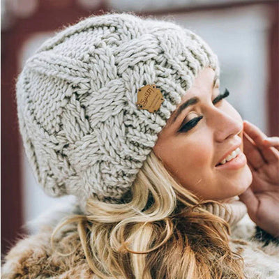 Comfortable Knitted Hat – Soft Wool Blend Winter Beanie