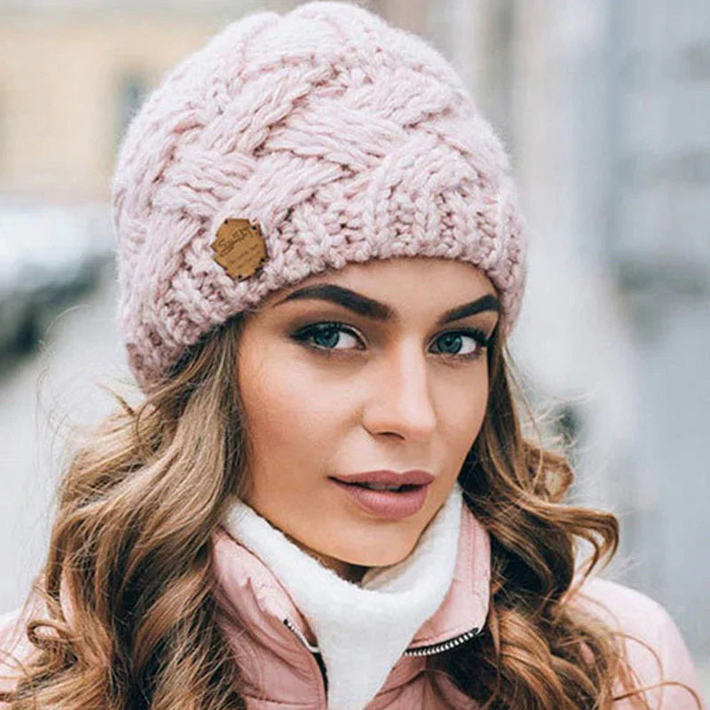 Comfortable Knitted Hat – Soft Wool Blend Winter Beanie