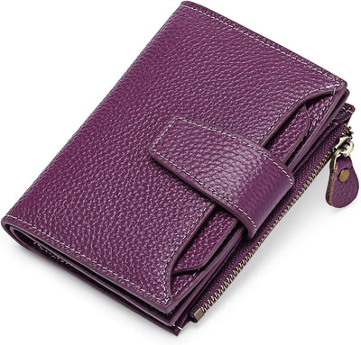 Compact Genuine Leather RFID Blocking Multi-Functional Wallet
