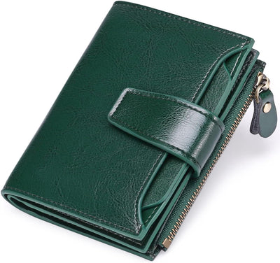 Compact Genuine Leather RFID Blocking Multi-Functional Wallet