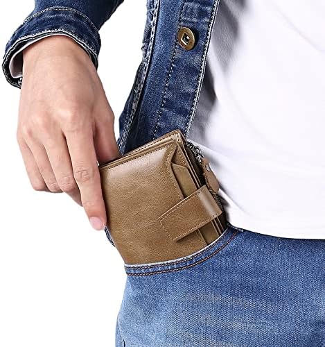 Compact Genuine Leather RFID Blocking Multi-Functional Wallet
