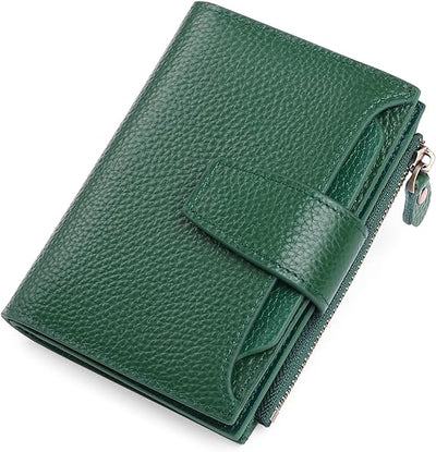 Compact Genuine Leather RFID Blocking Multi-Functional Wallet