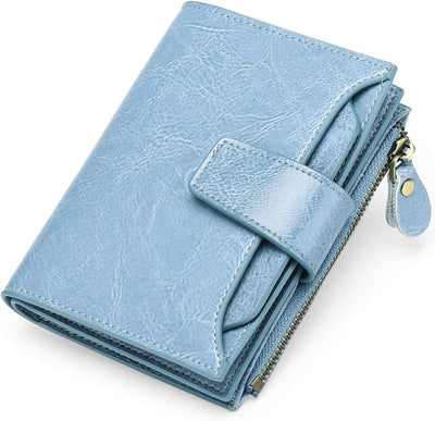 Compact Genuine Leather RFID Blocking Multi-Functional Wallet
