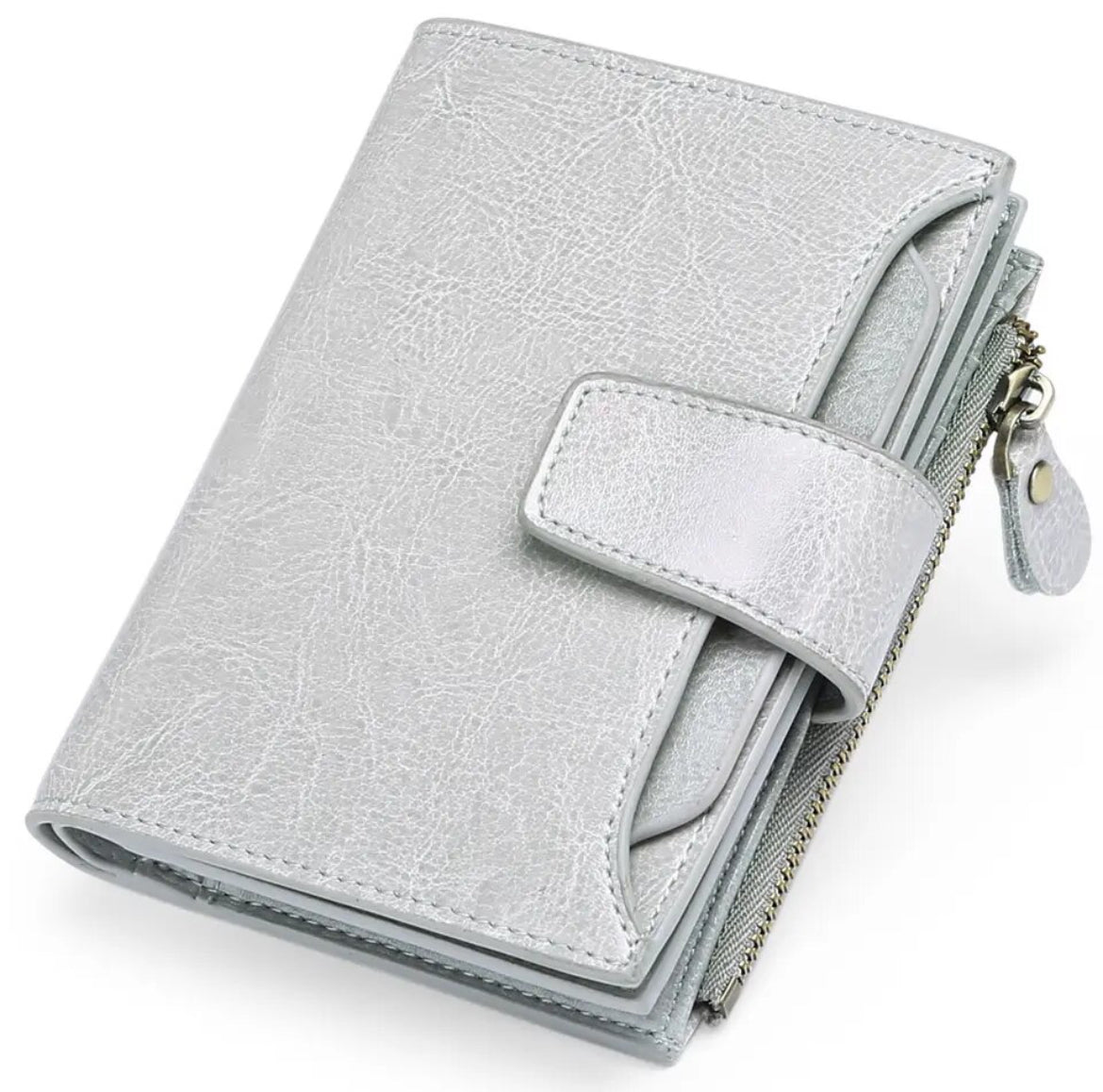 Compact Genuine Leather RFID Blocking Multi-Functional Wallet