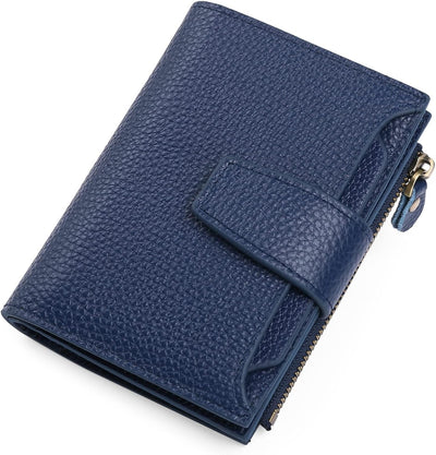 Compact Genuine Leather RFID Blocking Multi-Functional Wallet