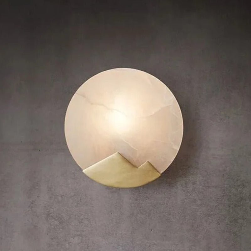 Copper Alabaster LED Wall Sconce Light Fixture