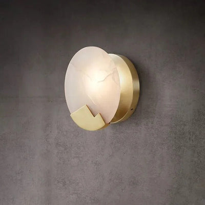 Copper Alabaster LED Wall Sconce Light Fixture