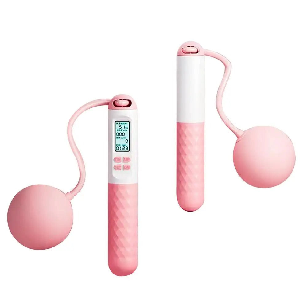 Cordless Digital Skipping Rope with Weighted Handles
