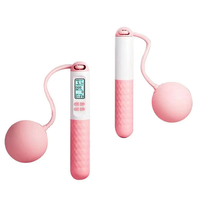 Cordless Digital Skipping Rope with Weighted Handles