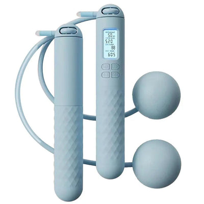 Cordless Digital Skipping Rope with Weighted Handles