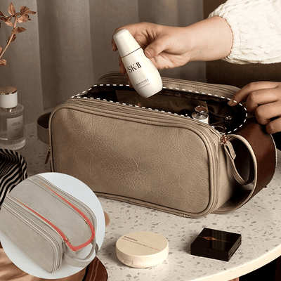 Spacious Water-Resistant Travel Cosmetic Organizer Bag