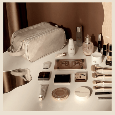 Spacious Water-Resistant Travel Cosmetic Organizer Bag