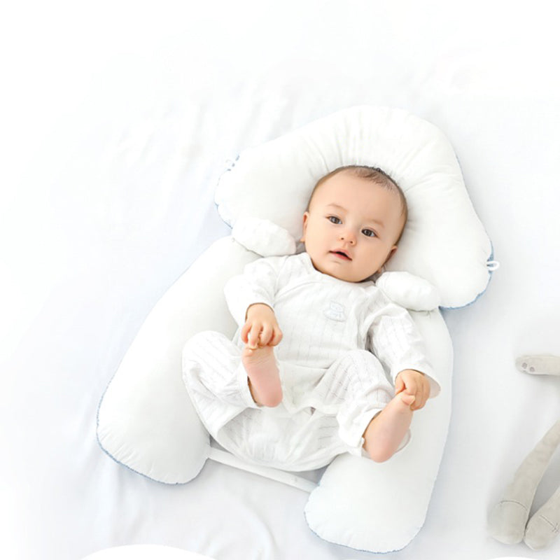 Adjustable Newborn Cushion with Anti-Roll & Flat Head Support (0–12 Months)