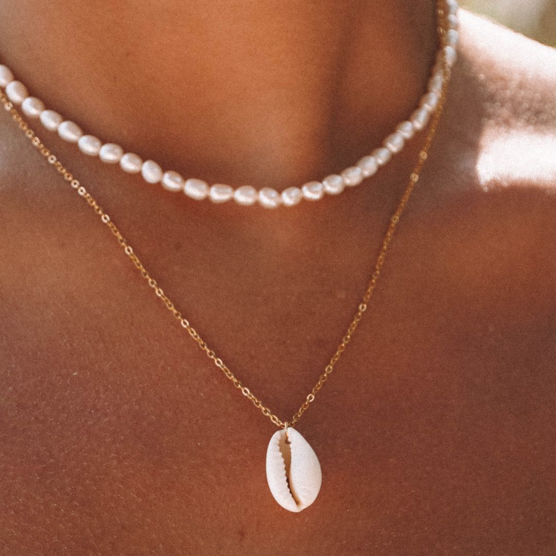 Cowrie Shell Pendant Necklace for Women – Isla Boho Design
