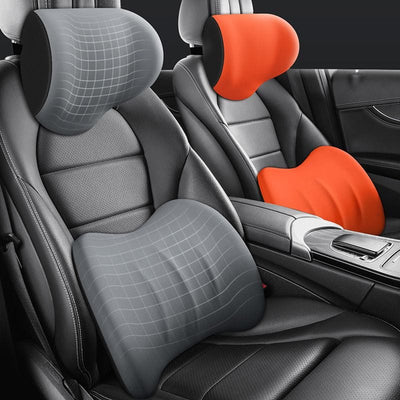 Memory Foam Car Headrest and Back Support Cushion