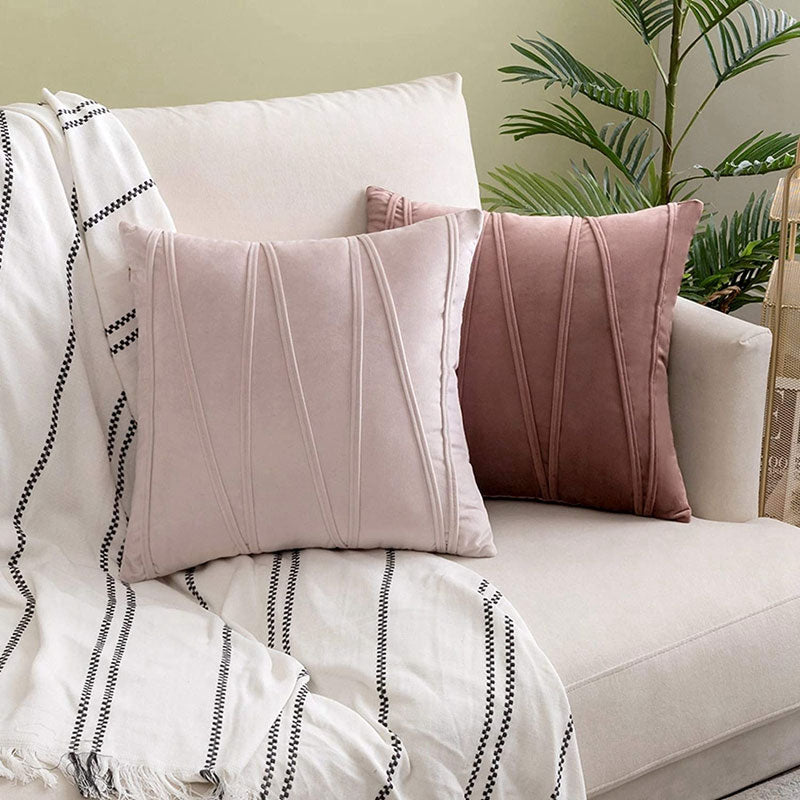 Velvet Decorative Cushion with Removable Soft Cover
